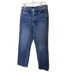 Veronica Beard Jeans Womens 27 Blue Daniela Straight Ankle High Rise Denim USA